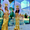 Champagne jurk golden girls